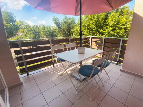 Balkón nebo terasa v ubytování TópART Apartman I