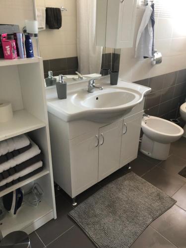 Koupelna v ubytování Apartman Lina