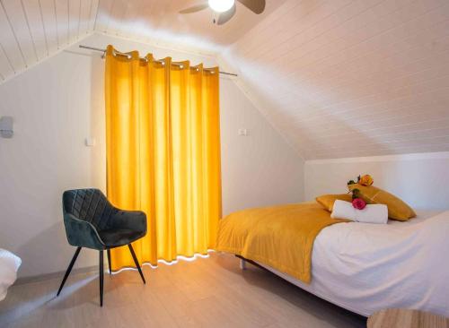 Ένα ή περισσότερα κρεβάτια σε δωμάτιο στο Kaszuby Resort Zacisze