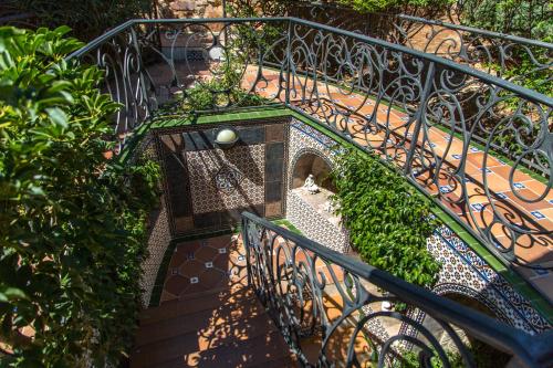 Κήπος έξω από το Apartamentos Gaudi Style