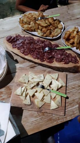 ファームステイの敷地内または近くでの食事または食べ物