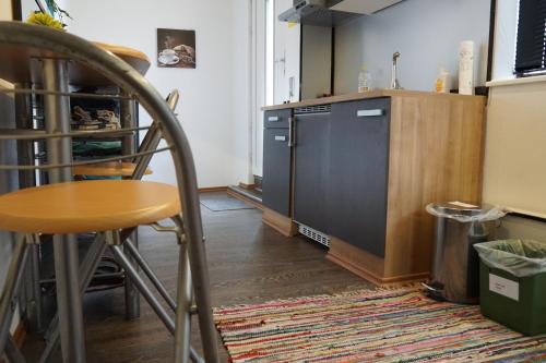 Dapur atau dapur kecil di Gewölbestudio Hemsbach