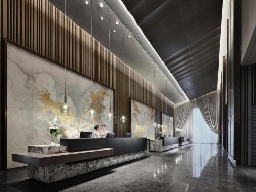 Χώρος καθιστικού στο Primus Hotel Jiaxing