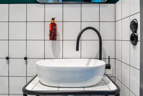 Kupatilo u objektu Grundéns Hotell