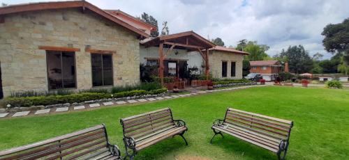 Zahrada ubytování Hacienda Moncora, un lugar hermoso para toda la familia y los amigos