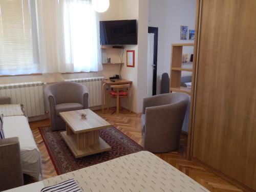 TV a/nebo společenská místnost v ubytování Apartmani Jelica FREE PARKING