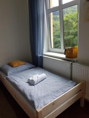 Postel nebo postele na pokoji v ubytování Schupplerova vila