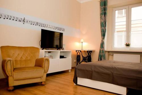 Posteľ alebo postele v izbe v ubytovaní Apartament Podwale by Your Freedom