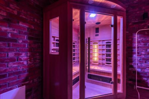 Koupelna v ubytování Bryza Jantar apartamenty z sauną & domki z kominkami