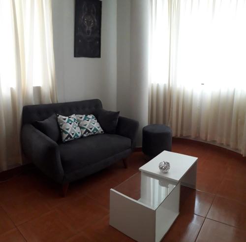 Zona de estar de Hermoso departamento en chorrillos