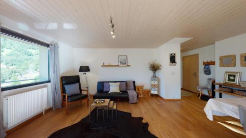 Posezení v ubytování Aletsch Arena - modern and bright 2 bedroom apartment