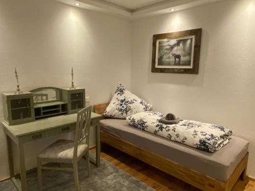 Postel nebo postele na pokoji v ubytování Ferienwohnung Räsl