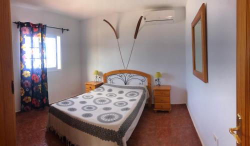 Ένα ή περισσότερα κρεβάτια σε δωμάτιο στο Casita los vergas