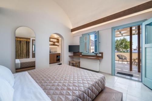 Voodi või voodid majutusasutuse New Villa Katerina - 3 Villas & 3 Private Jacuzzi toas