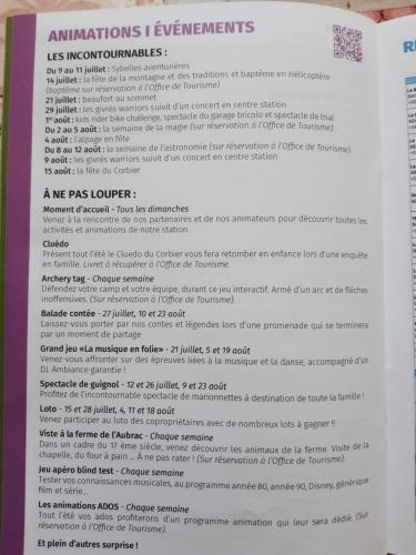 a page of a document in a book at T2 vue piste Résidence Vostok Zodiaque in Le Corbier