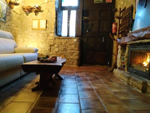 Posezení v ubytování Casa Rustic Suites, JACUZI & LOVE
