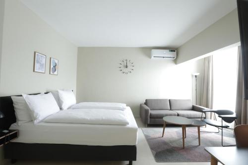 Cama o camas de una habitación en Nordic Hotel Lagos