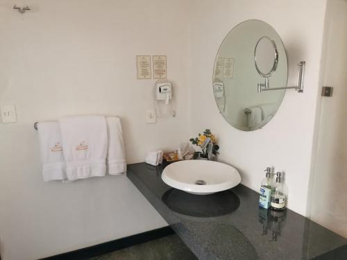 Koupelna v ubytování Hotel Canaria