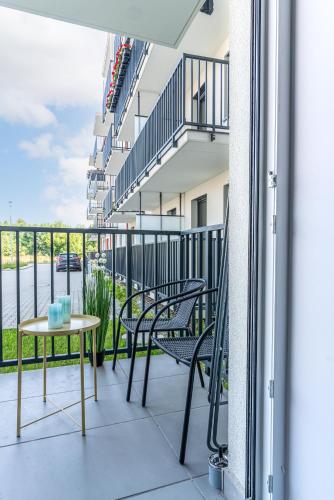 Balkoni atau teres di Apartament Uroczy