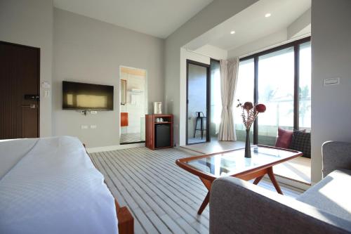 TV a/nebo společenská místnost v ubytování One Way B&B