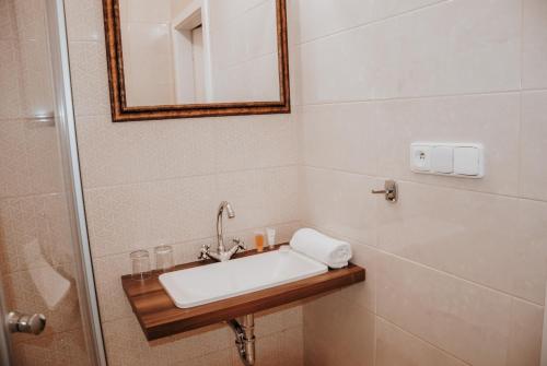 Koupelna v ubytování B&B Hotel Praha