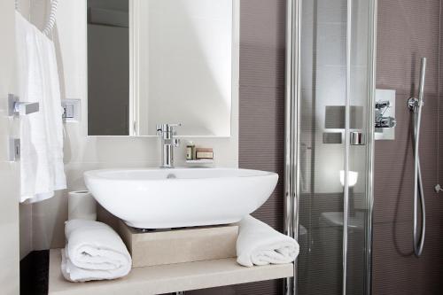 Ett badrum på Iamartino Quality Rooms