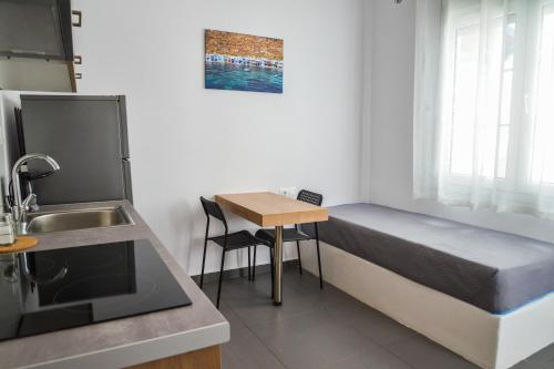 Køkken eller tekøkken på Tzoka's Apartments