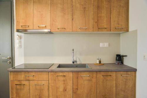 Køkken eller tekøkken på Tzoka's Apartments