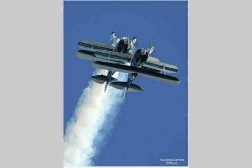 a group of planes flying in the sky at Leylands - Perfect location near town and beach in Cromer