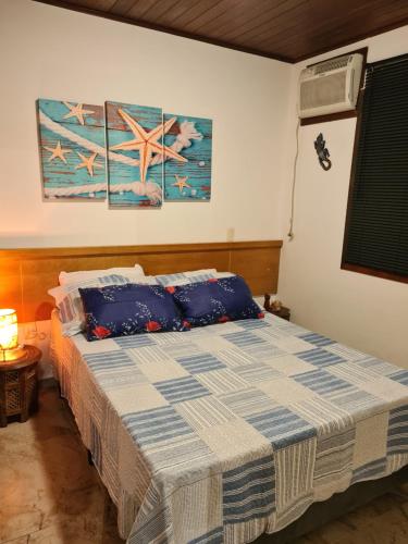 Voodi või voodid majutusasutuse Flat 25 SUN HOUSE Maresias toas