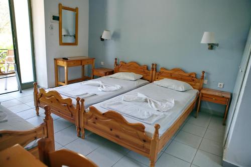 Cama o camas de una habitación en Paradisos Studios