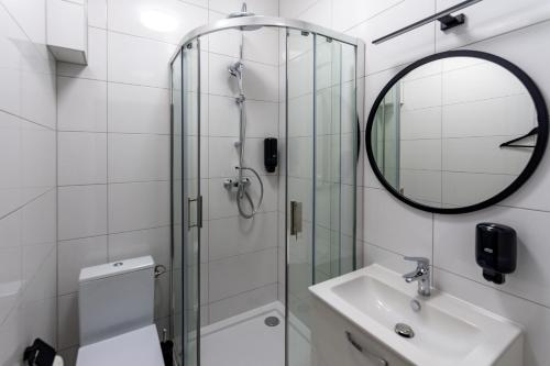 Koupelna v ubytování Apart Podolski