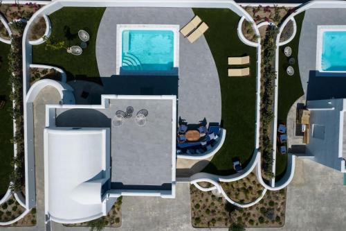 Χώρος καθιστικού στο Kyklos Villas - luxury villas with private pool