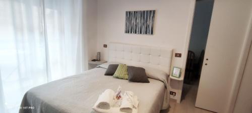 Postel nebo postele na pokoji v ubytování IERRE B&B il piacere dell accoglienza