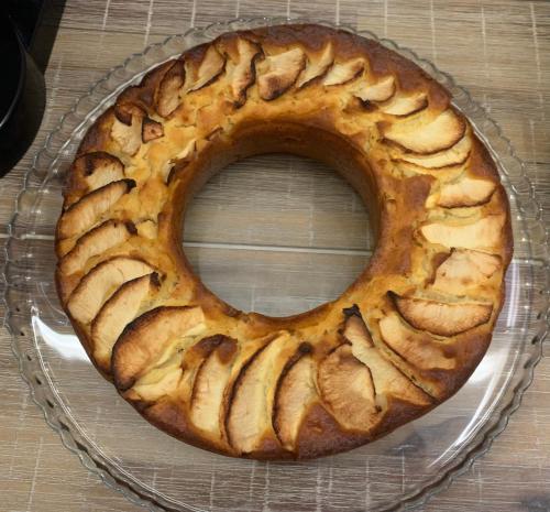 a pie sitting on a plate on a table at B&B D'Amari Affittacamere in Palermo