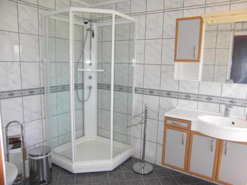 Ванна кімната в Åsgardane Gjestegard