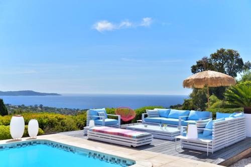 VILLA JUCANOS - Vue mer panoramique Golfe de St-Tropez