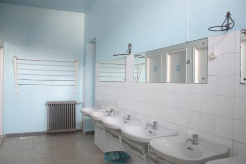 A bathroom at Albergue Santa Olaia