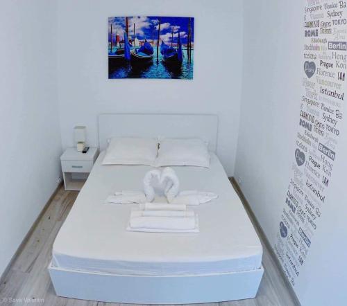 Łóżko lub łóżka w pokoju w obiekcie Apartament Black Sea