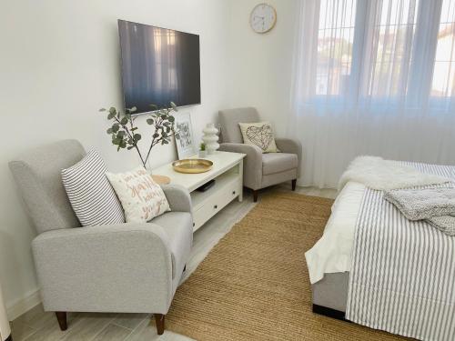 Cama o camas de una habitación en Apartment MVP Lux