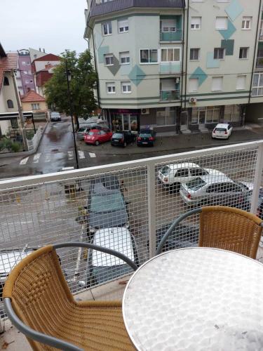 Balkón nebo terasa v ubytování Apartman Sladja