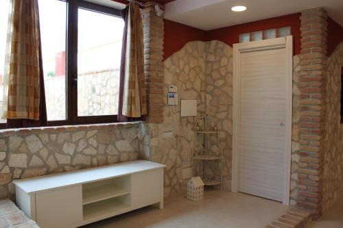Phòng tắm tại La Casa del Fico villa con piscina