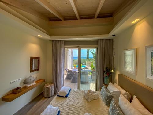 Posedenie v ubytovaní La Riviera Barbati Seaside Apartments & villas
