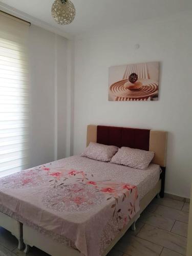 Кровать или кровати в номере BELKA GOLF RESİDENCE Dublex BELEK