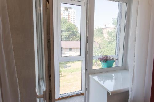 O vedere generală din acest apartament