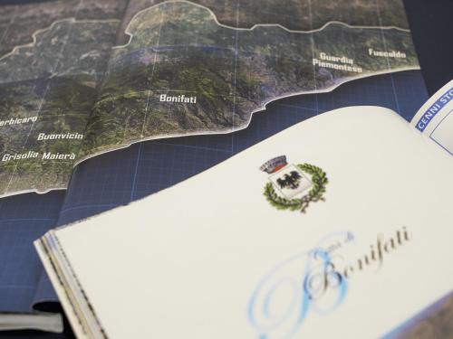 a map with a pin on top of it at Le Casette sul Mare - Case Vacanza in Cittadella del Capo