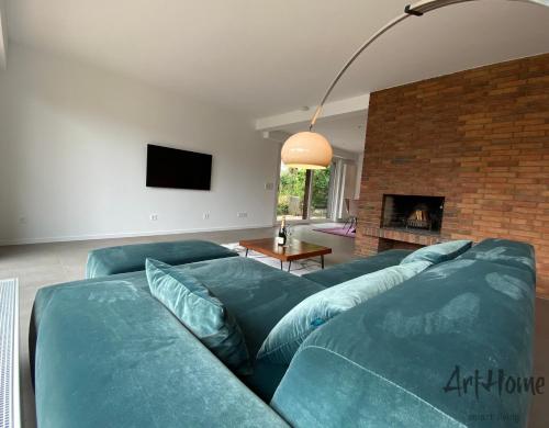 Area tempat duduk di ArtHome Luxury 4 Room Apartment close Metzingen