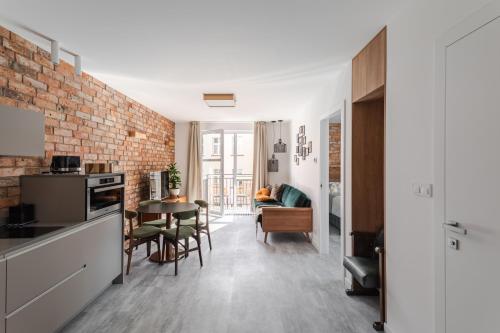 Η κουζίνα ή μικρή κουζίνα στο Apartament Pionier41