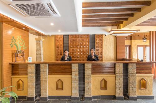 
The lobby or reception area at Bar Peepal Resort
