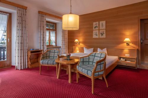 Posezení v ubytování Gasthof Löwen by Hotel Montafoner Hof